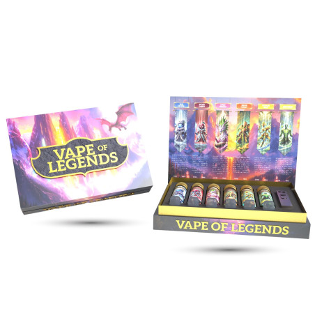 VAPE OF LEGENDS - COFFRET 6 SAVEURS + FEELIN A1