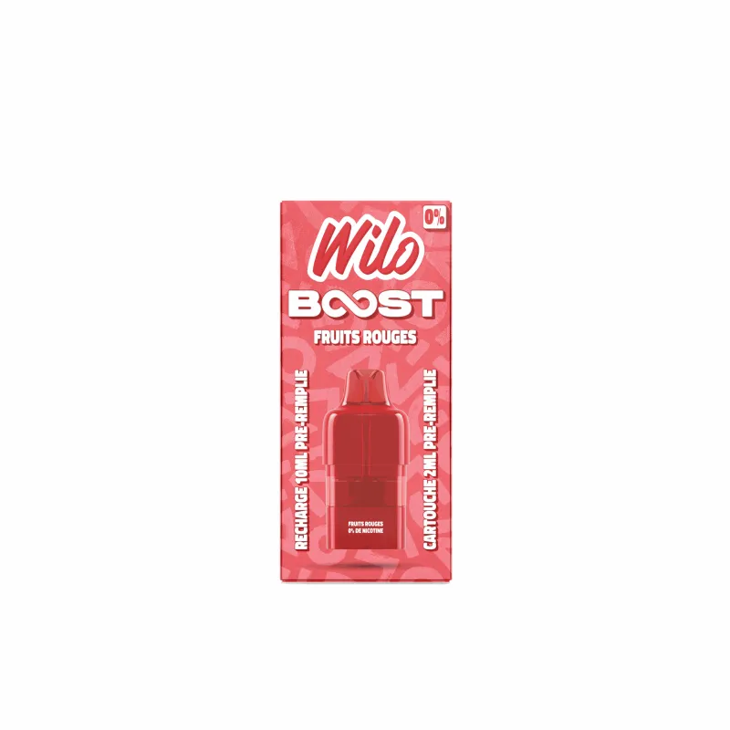 WILO BOOST Recharges  2+10ml Fruits Rouges