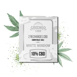 Cartouches pod white window x2