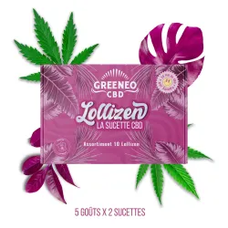 Lollizen - Assortiment 10 Sucettes CBD