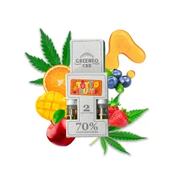 PACK DE 2 CARTOUCHES CBD STICK TUTTI FRUTI -70%