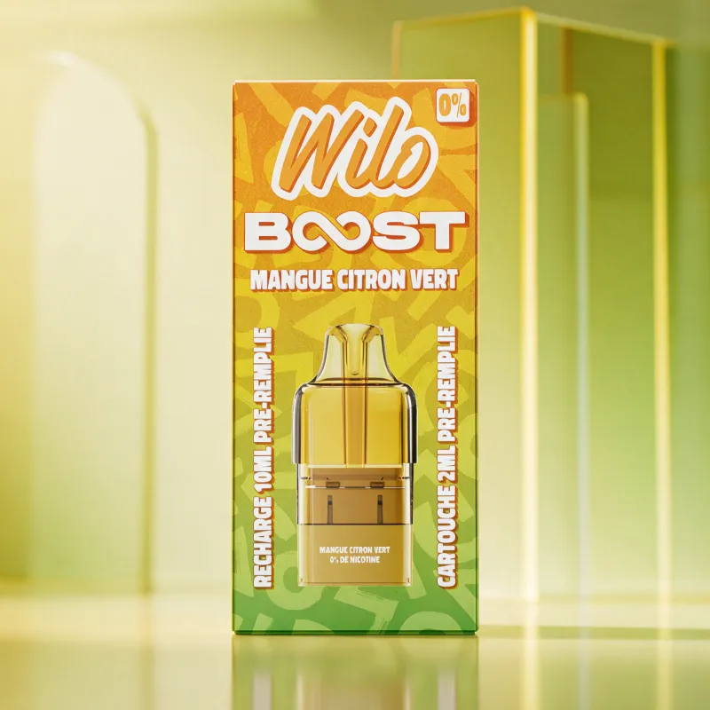 WILO BOOST Recharges  2+10mL - MANGUE CITRON VERT