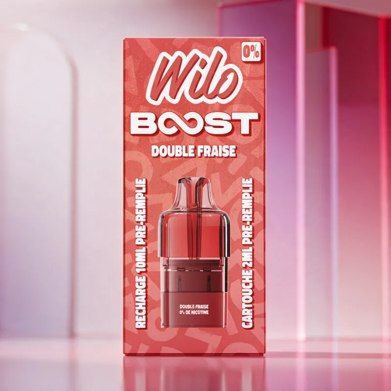 WILO BOOST Recharges  2+10mL - DOUBLE FRAISE